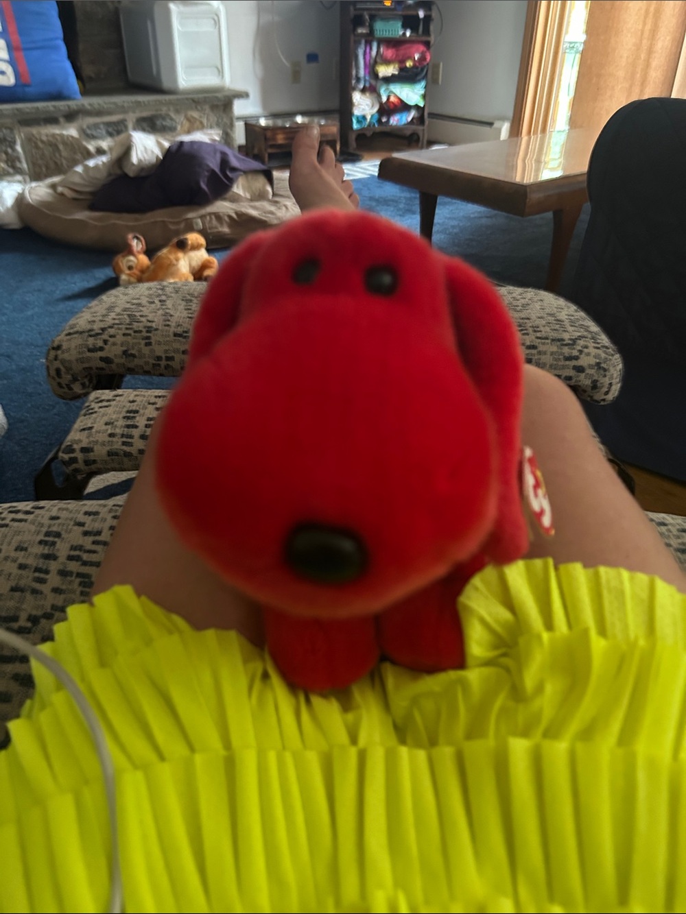 Ty Red Plush Dog Beanie Toy